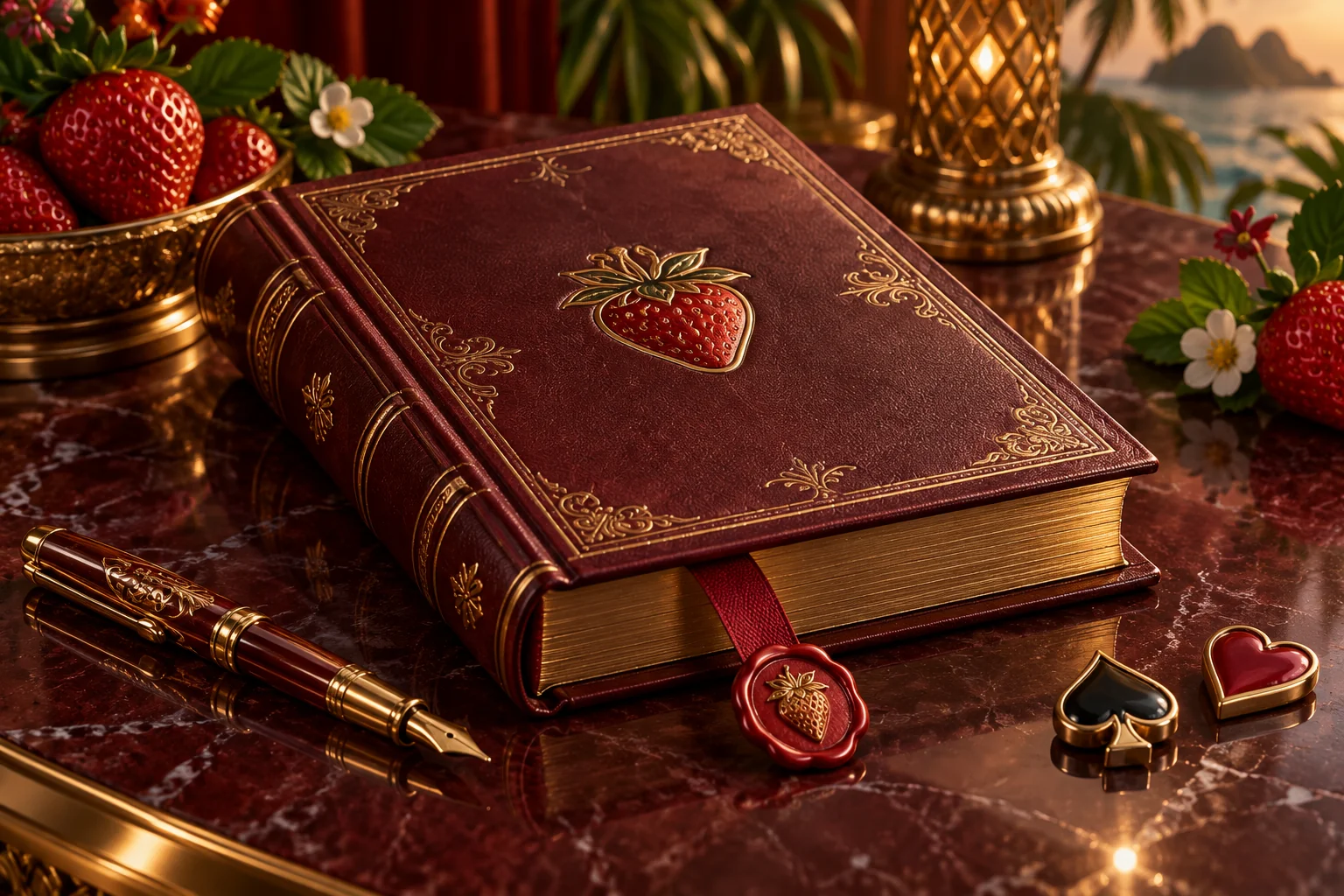 Terms strawberry-themed artwork